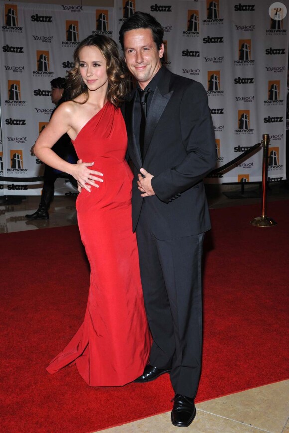 Jennifer Love Hewitt et Ross McCall, à Los Angeles, le 27 octobre 2008.