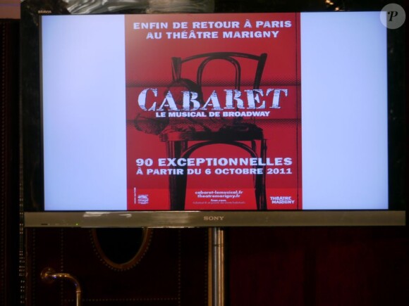L'affiche de Cabaret, qui débutera le 6 octobre prochain !