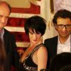 Claire Pérot, Pierre Lescure et Laurent Bentata posent le 5 mai 2011 lors de la conférence de presse au Théâtre Marigny