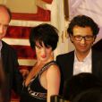 Claire Pérot, Pierre Lescure et Laurent Bentata posent le 5 mai 2011 lors de la conférence de presse au Théâtre Marigny 