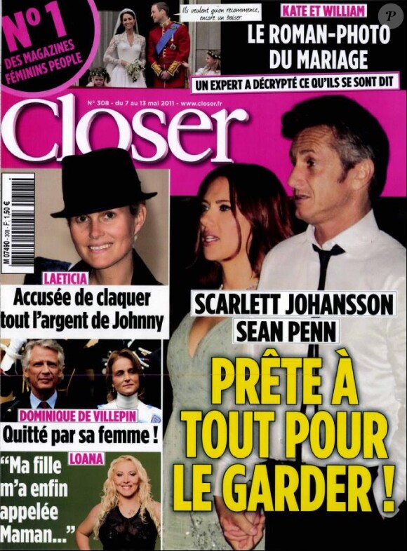 Le magazine Closer, en kiosques le samedi 7 mai.