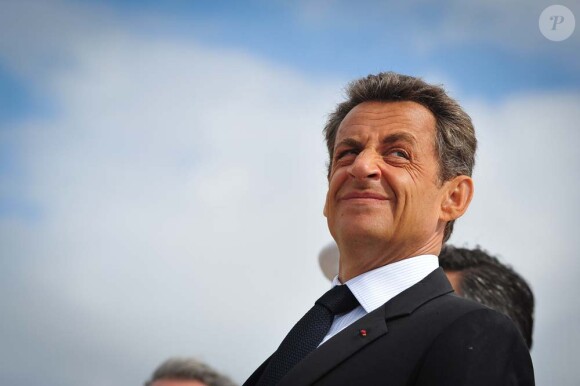 Nicolas Sarkozy, à Port-Louis, le 8 mai 2011.