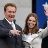 Arnold Schwarzenegger et Maria Shriver, à Washington, en avril 2007.