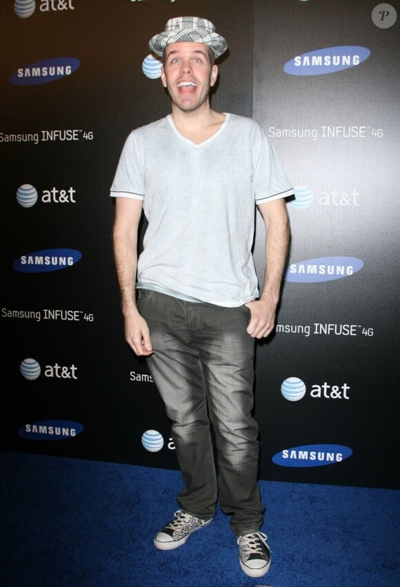 Perez Hilton à la soirée Samsung 4G, le 12 mai à Los Angeles