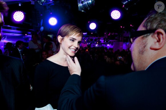 Emma Watson lors de la soirée Lancôme organisée le 9 mai 2011 à Paris