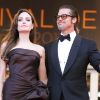 Brad Pitt et Angelina Jolie à l'occasion de la présentation de The Tree of Life, au 64e Festival de Cannes, le 16 mai 2011.