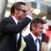 Brad Pitt, Jessica Chastain et Sean Penn à l'occasion de la présentation de The Tree of Life, au 64e Festival de Cannes, le 16 mai 2011.