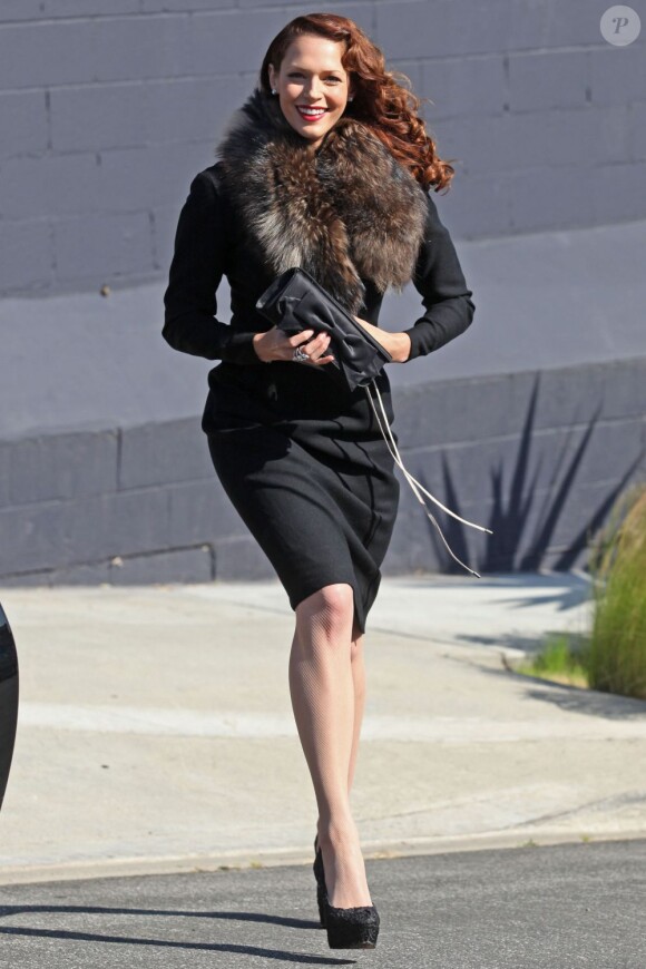Amanda Righetti se rend au casting de The Gangter Squad à Los Angeles le 17 mai 2011