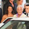 Jean-Paul Belmondo et Barbara Gandolfi à Cannes