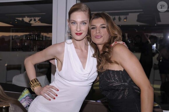 Eva Riccobono et Elisabetta Canalis à l'ouverture de la boutique Roberto Cavalli à Cannes, le 18 mai 2011.