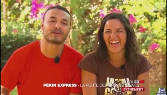 Karim et Leïla dans la bande-annonce Pékin Express : la route des grands fauves diffusée le jeudi 19 mai 2011