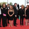 Nicole Garcia accompagnée d'Emmanuelle Bedos, Benjamin Biolay et l'équipe du film Pourquoi tu pleures ? lors de la montée des marches du film La Piel que habito de Pedro Almodovar en compétition pour la palme d'or lors du 64e Festival de Cannes le jeudi 19 mai 2011