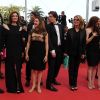Nicole Garcia accompagnée d'Emmanuelle Bedos, de Benjamin Biolay et de l'équipe du film Pourquoi tu pleures ? lors de la montée des marches du film La Piel que habito de Pedro Almodovar en compétition pour la palme d'or lors du 64e Festival de Cannes le jeudi 19 mai 2011