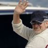 Steven Spielberg passe un beau moment en famille et avec son ami Jeffrey Katzenberg sur son yacht au large de Cannes le 13 mai 2011