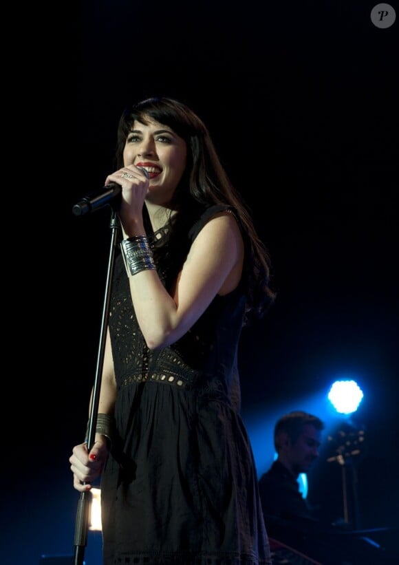 Nolwenn Leroy sera à l'honneur lors de la soirée spéciale prévue par les programmateurs des Francofolies de la Rochelle. Ici à la Nuit Bretonne à Brest le 8 mars 2011.