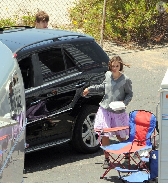Keira Knightley sur le tournage de Seeking a friend for the end of the world, à Malibu, le 26 mai 2011.