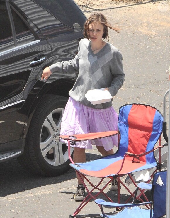 Keira Knightley sur le tournage de Seeking a friend for the end of the world, à Malibu, le 26 mai 2011.