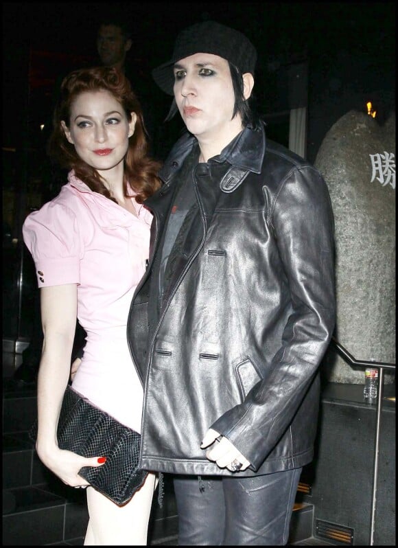 Marilyn Manson et sa nouvelle petite amie à Los Angeles, le 26 mai 2011.