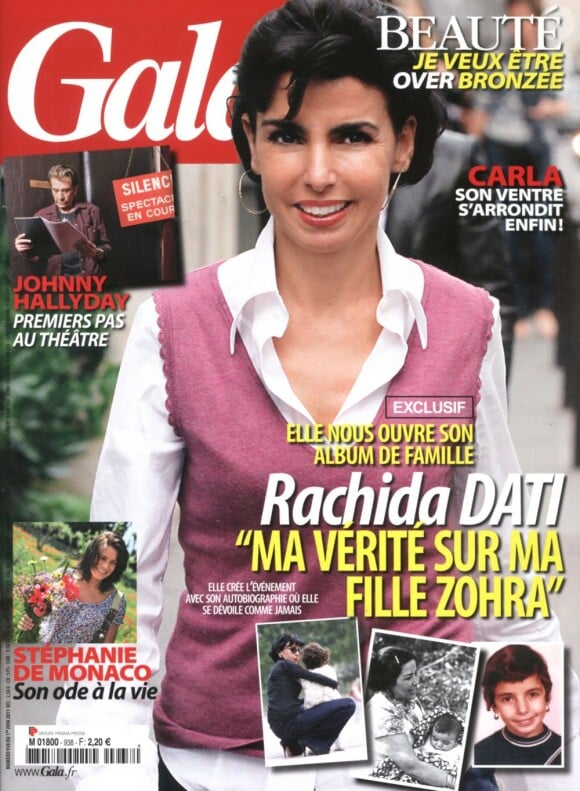 Rachida Dati en couverture du magazine Gala, en kiosques le 1er juin 2011.