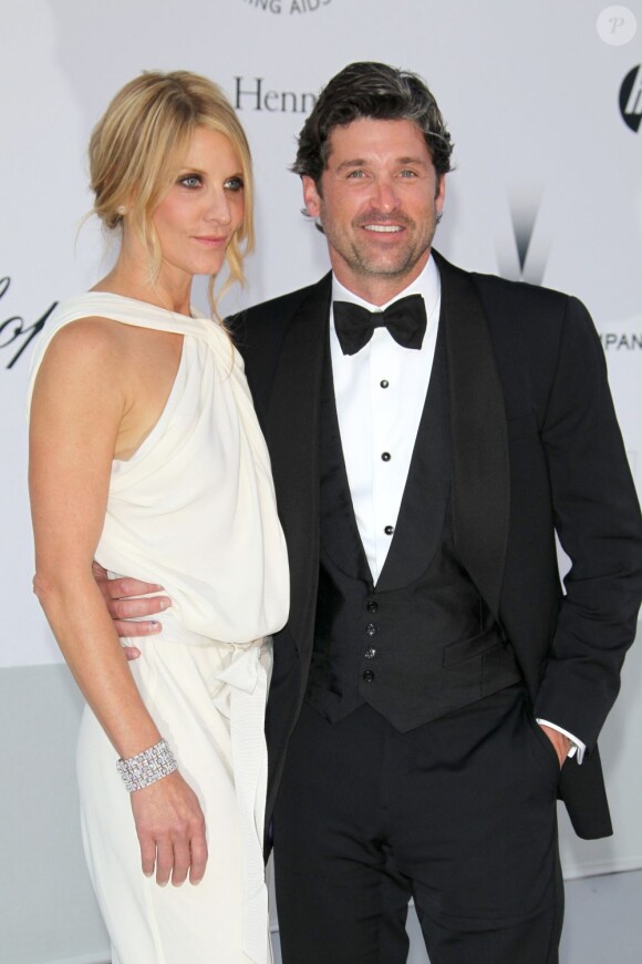 Patrick Dempsey et sa femme au gala de l'amfAR à Cannes le 19 mai 2011.