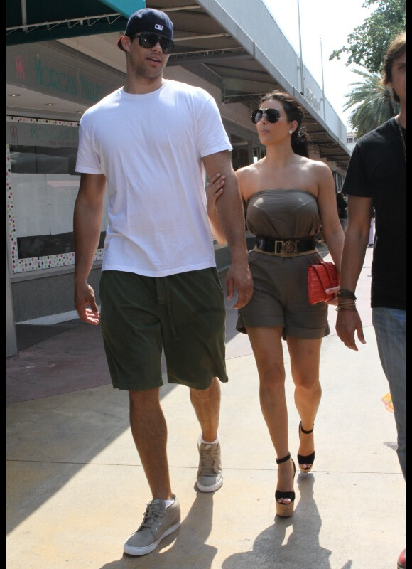 Kim Kardashian et son fiancé Kris Humphries 