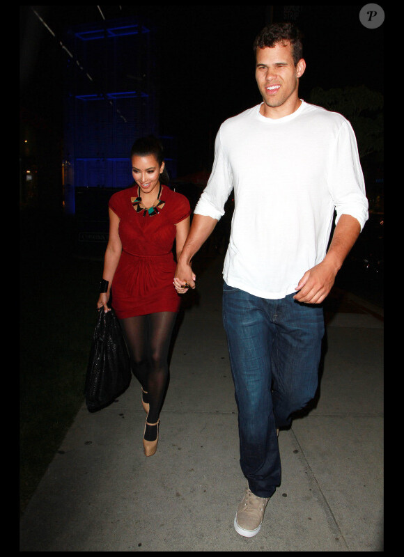 Kim Kardashian et son fiancé Kris Humphries 