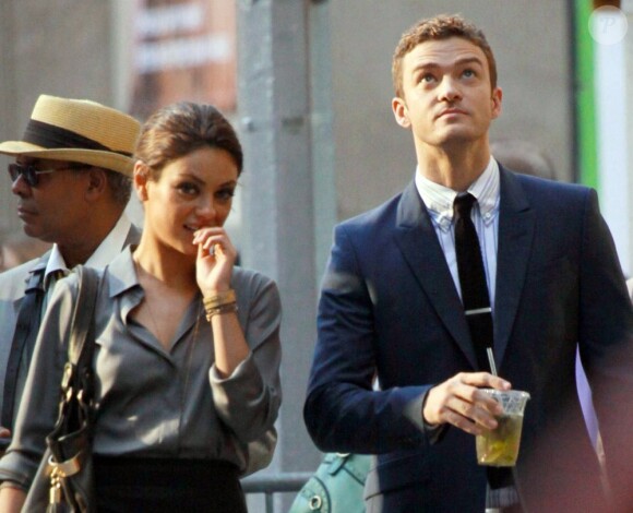 Justin Timberlake et Mila Kunis sur le tournage de Friends With Benefits 