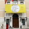 Vernissage de l'exposition 'Il Mondo Vi Appartiene', au Palais Grassi à Venise, le 1er juin 2011.