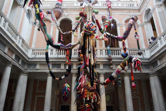 Soirée d'ouverture de l'exposition 'Il Mondo Vi Appartiene', au Palais Grassi à Venise, le 1er juin 2011.