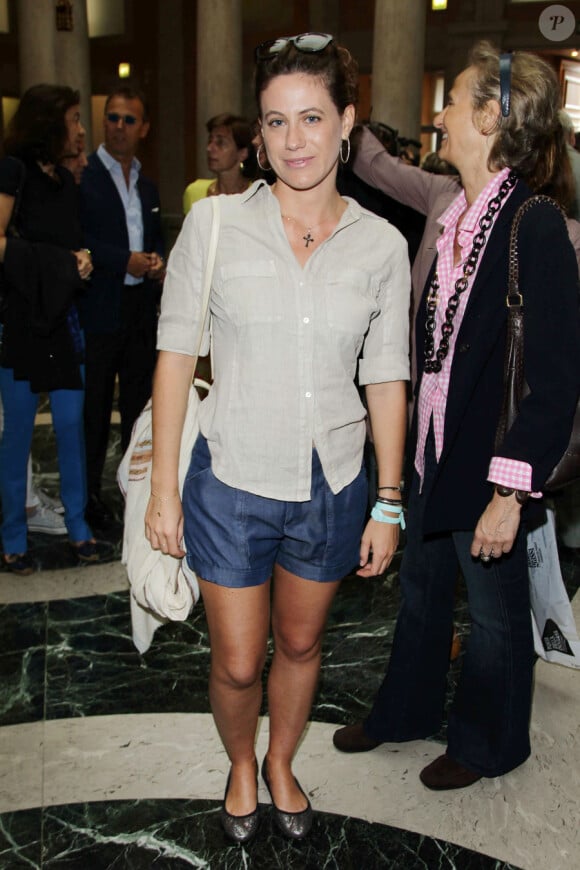 Francesca Versace lors de la soirée d'ouverture de l'exposition 'Il Mondo Vi Appartiene', au Palais Grassi à Venise, le 1er juin 2011.