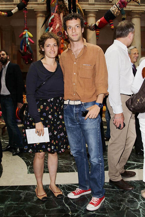 Ginevra Elkann et Giovanni Gaetani lors de la soirée d'ouverture de l'exposition 'Il Mondo Vi Appartiene', au Palais Grassi à Venise, le 1er juin 2011.