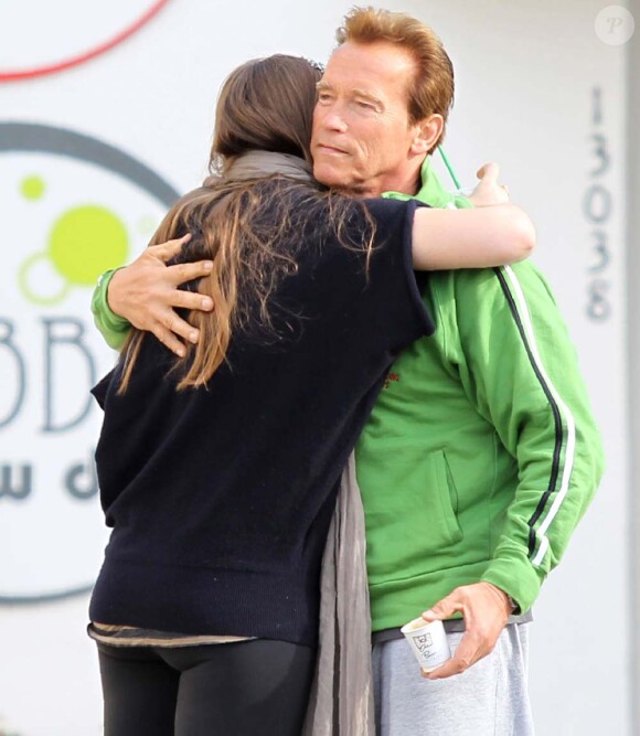 Arnold Schwarzenegger et sa fille Christina, le 16 mai 2011.