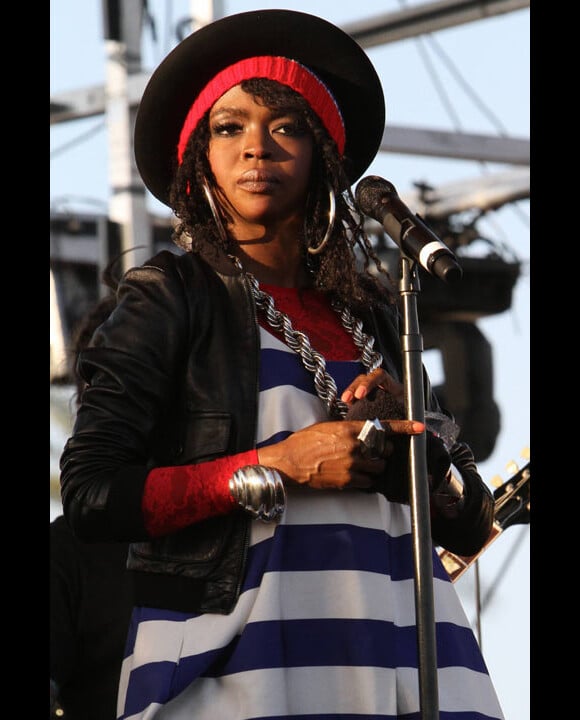 Lauryn Hill en avril 2011 durant un concert au festival de Coachella en Californie