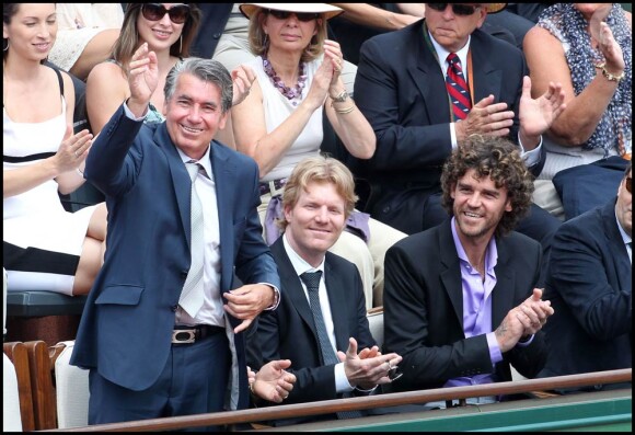 Le 5 juin 2011, Jim Courier et Guga Kuerten, deux légendes de la terre battue parisienne, étaient présents pour la finale de Roland-Garros.