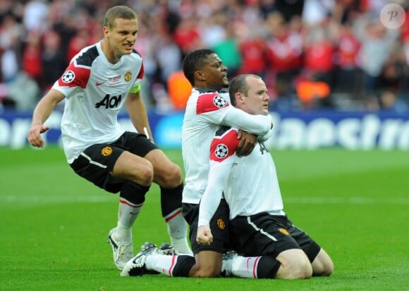 Wayne Rooney le 28 mai 2011 lors de la finale de Champions League face au FC Barcelone. Malgré son but, les Anglais s'inclinent (1-3)