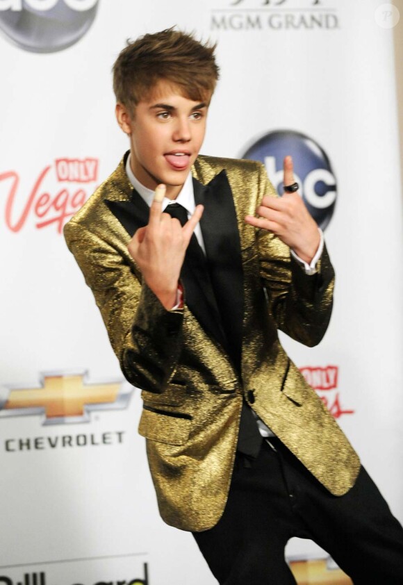 Justin Bieber aux Billboard Music Awards, à Las Vegas, le 23 mai 2011.
