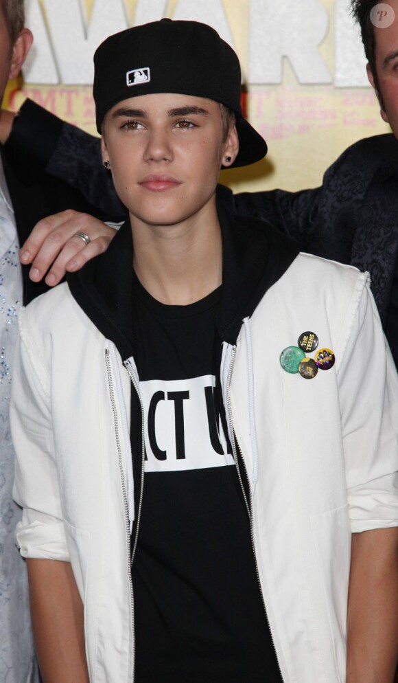 Justin Bieber lors des CMT Music Awards à Nashville, berceau de la Country Music le 8 juin 2011