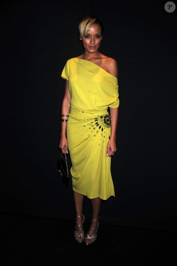 Selita Ebanks à la soirée Dior organisée en l'honneur de la somptueuse Charlize Theron. New York, 8 juin 2011