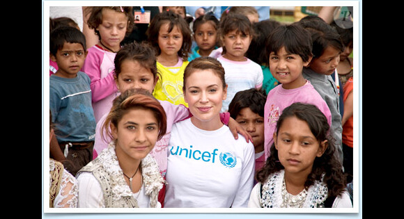 Alyssa Milano est l'une des ambassadrices américaines de l'Unicef depuis 2003.
