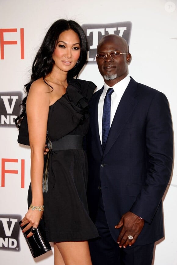 Kimora Lee et Djimon Hounsou lors de la soirée de gala en hommage à Morgan Freeman, dans le cadre du 39e AFI, aux studios de Sony Pictures, à Los Angeles, le 9 juin 2011.