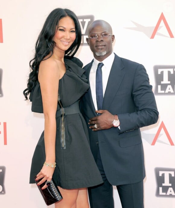 Kimora Lee et Djimon Hounsou lors de la soirée de gala en hommage à Morgan Freeman, dans le cadre du 39e AFI, aux studios de Sony Pictures, à Los Angeles, le 9 juin 2011.