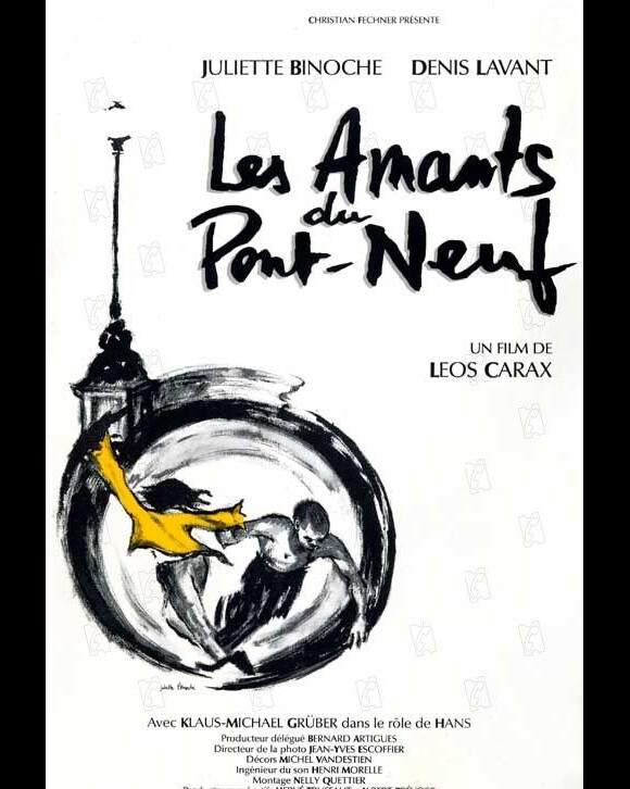 Des images des Amants du Pont-Neuf, de Leos Carax, sorti en 1991.
