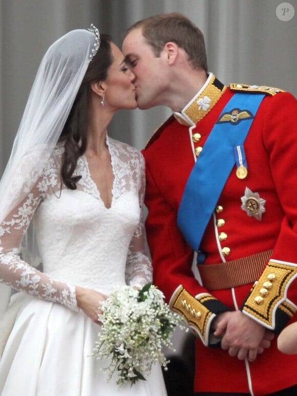 Kate Middleton et William le jour de leur mariage, le 29 avril 2011, à Londres.