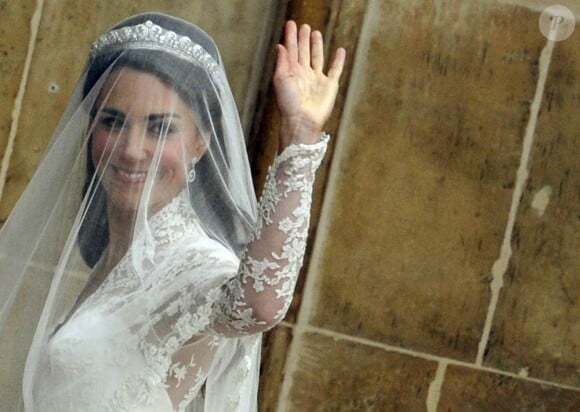 Kate Middleton le jour de leur mariage, le 29 avril 2011, à Londres.
