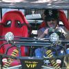 Christian Audigier au volant de son nouveau buggy, à Topanga en Californie le 20 mai 2011