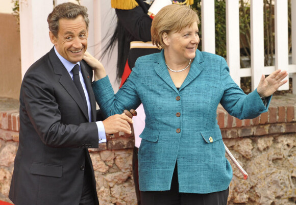 Angela Merkel  et Nicolas Sarkozy le 26 mai 2011 au G8 à Deauville