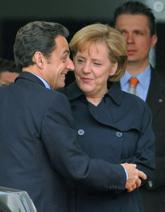 Angela Merkel  et Nicolas Sarkozy à Berlin le 12 mars 2009