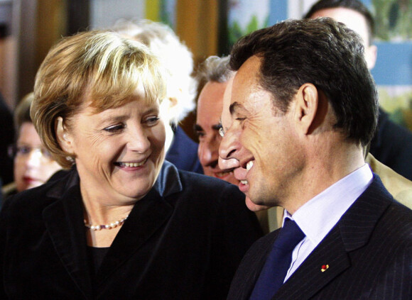 Angela Merkel  et Nicolas Sarkozy... Le 12 novembre 2007