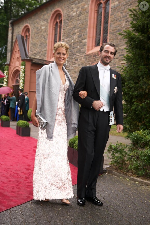 Nikolaos et Tatiana de Grèce assistaient, le 18  juin 2011, au mariage religieux de la princesse Nathalie de  Sayn-Wittgenstein-Berleburg et d'Alexander Johanssmann, en l'église  protestante de Bad Berleburg, en Allemagne.