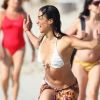 Michelle Rodriguez lors de quelques jours de vacances sur une plage de Formentera, en Espagne, en juin 2011.